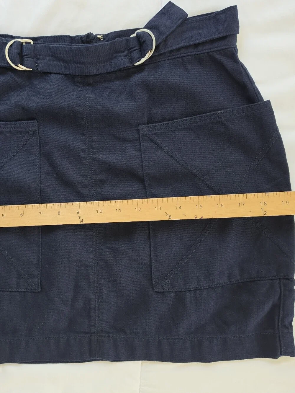 Anthropologie Pilcro Mina A-line Mini Skirt with Belt
